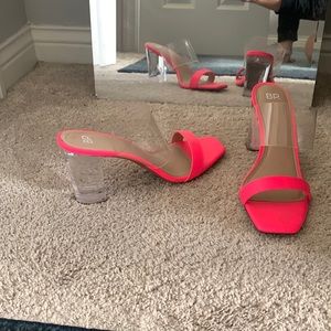 BP heels. Fuchsia pink. Only worn once.